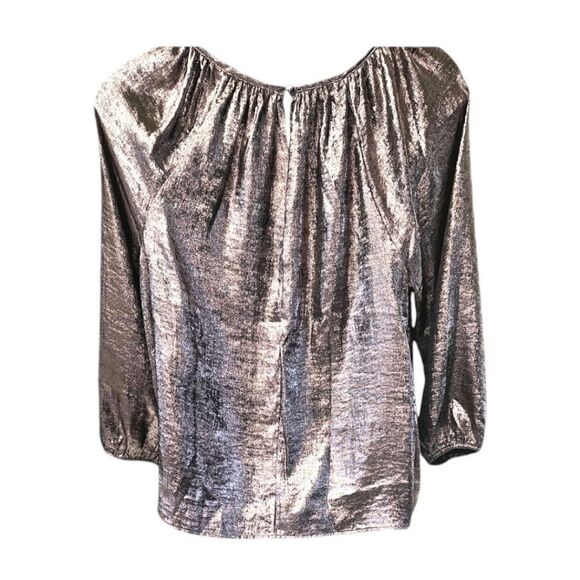 LANE BRYANT Women's New Plus Size Rose Colored Swing Satin Boatneck Blouse - Picture 15 of 15